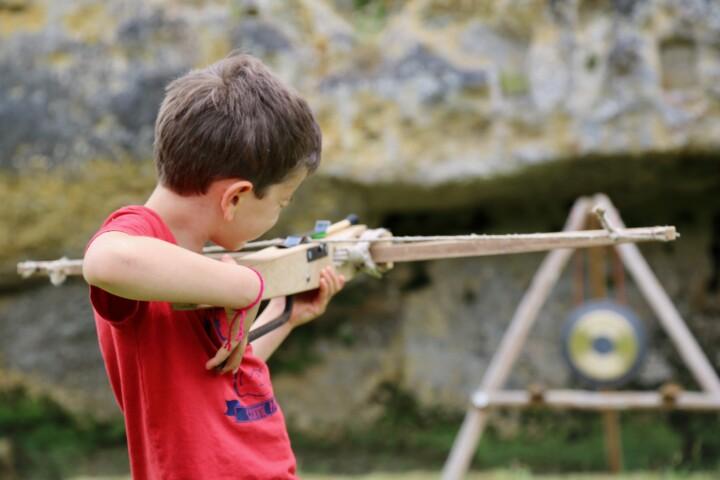 Tir à l'arbalète - Château de Commarque